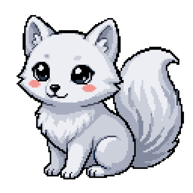 Silver Arctic Fox